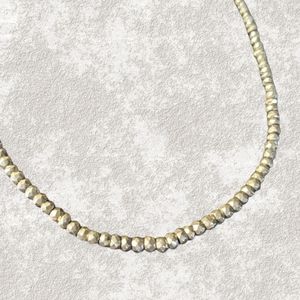 Pyrite and sterling silver necklace